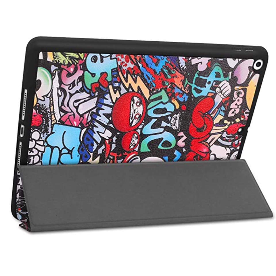 Husa tableta pentru Apple iPad 10.2 (2021/2020/2019) cu suport Multi-Unghi și functie Sleep/Wake , SKYDDAR FoldVision Colour - Urban Vibe - 1 | YEO