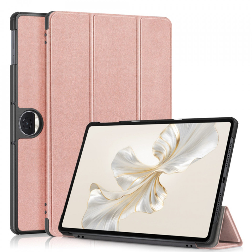 Husa tableta pentru Honor Pad 9 cu suport Multi-Unghi și functie Sleep/Wake , SKYDDAR FoldVision - Roz