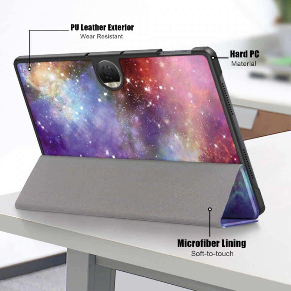 Husa tableta pentru Honor Pad 9 cu suport Multi-Unghi și functie Sleep/Wake , SKYDDAR FoldVision Colour - Galaxy - 3 | YEO