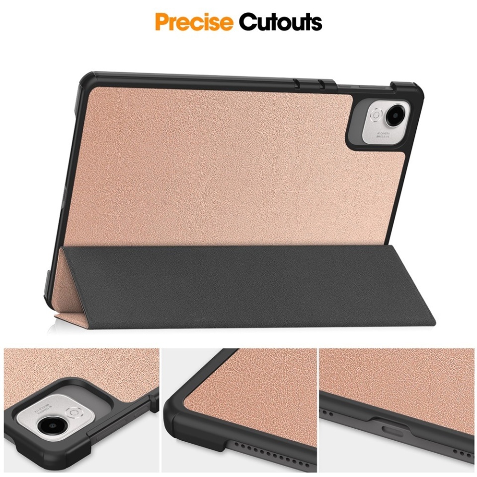 Husa tableta pentru Honor Pad X9a / X9 / X8 Pro / X9 Pro, SKYDDAR INNOVATION, cu suport Multi-Unghi si functie Sleep/Wake, FoldPro, Roz, set cu sticker - 3 | YEO