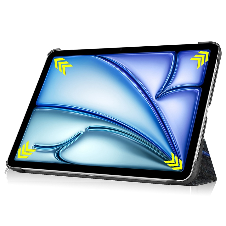Husa tableta pentru iPad Air 11 (2024) / Air 11 (2025), SKYDDAR INNOVATION, cu suport Multi-Unghi si functie Sleep/Wake, FoldPro, Starry night, set cu sticker - 3 | YEO