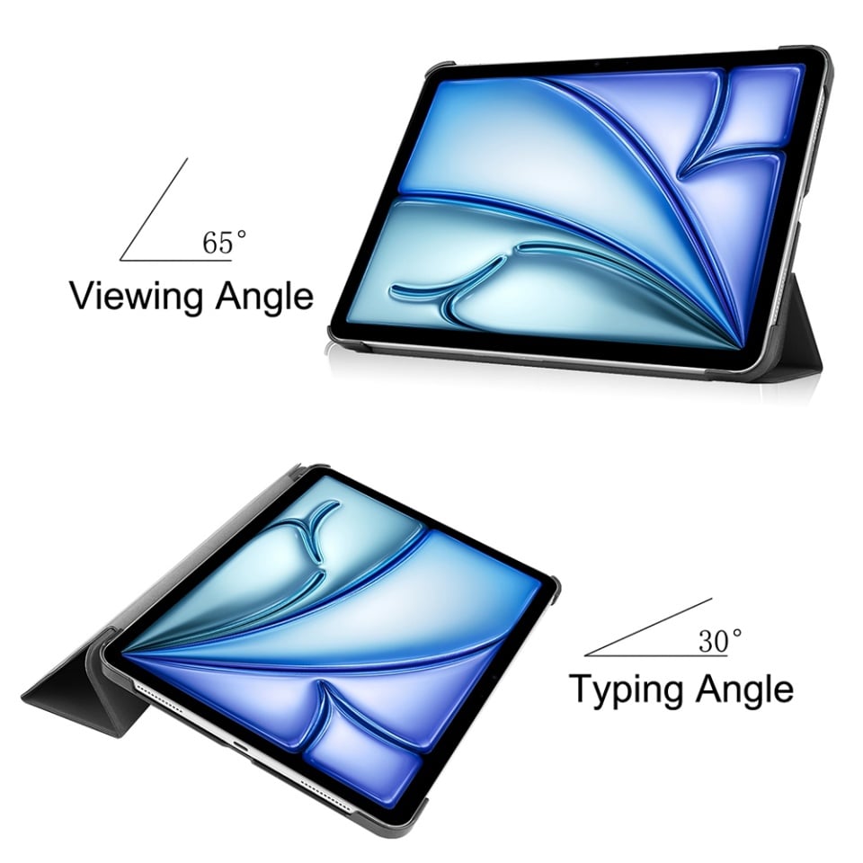 Husa tableta pentru iPad Air 13 (2024) / Air 13 (2025), SKYDDAR INNOVATION, cu suport Multi-Unghi si functie Sleep/Wake, FoldPro, Butterfly, set cu sticker - 3 | YEO