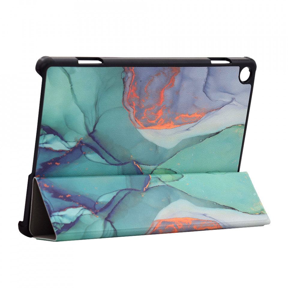 Husa tableta pentru Lenovo Tab M10 3rd Gen (TB328FU/TB328XU) cu suport Multi-Unghi și functie Sleep/Wake , SKYDDAR FoldVision Colour - Green time - 3 | YEO