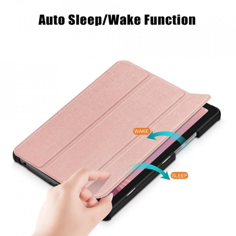 Husa tableta pentru Lenovo Tab M9 9.0 cu suport Multi-Unghi și functie Sleep/Wake , SKYDDAR FoldVision - Roz - 2 | YEO