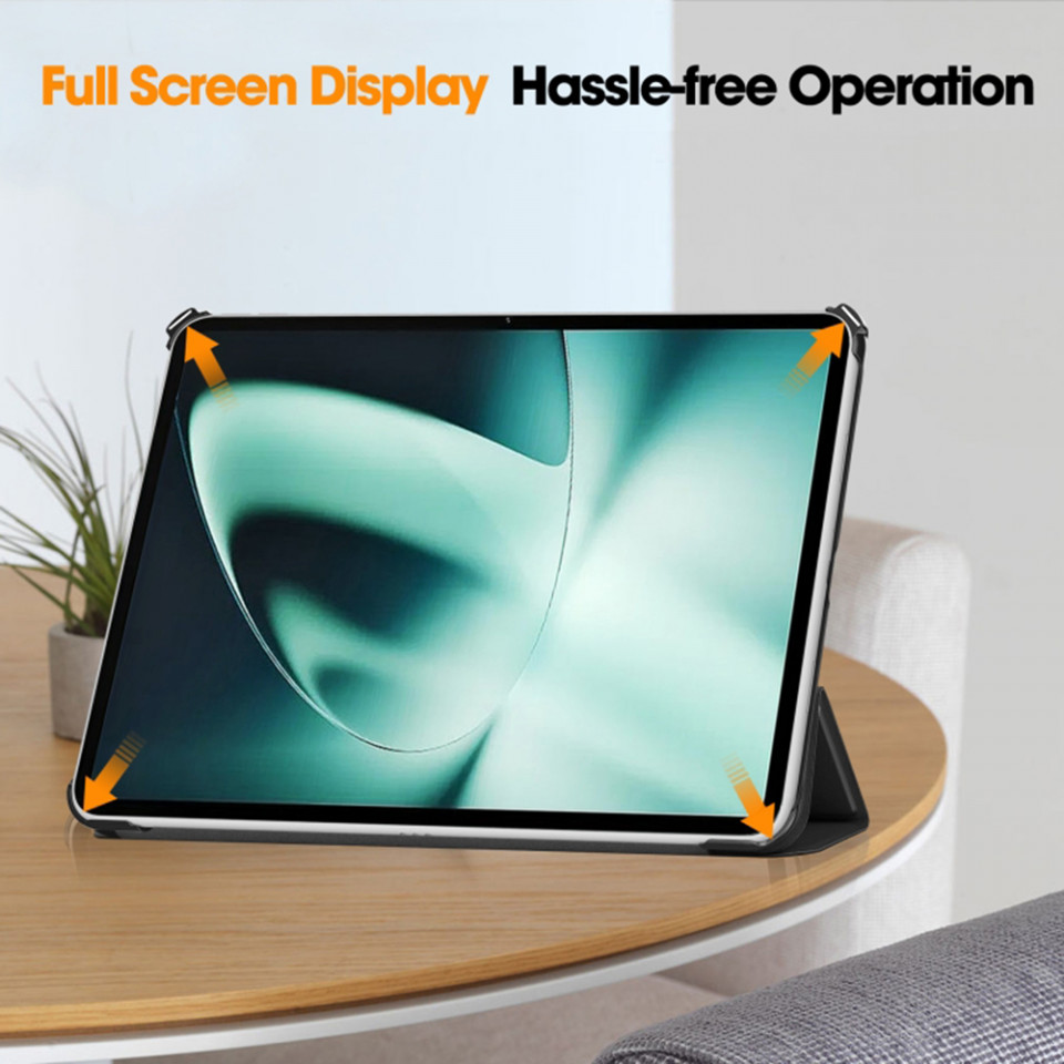 Husa tableta pentru OnePlus Pad cu suport Multi-Unghi și functie Sleep/Wake , SKYDDAR FoldVision - Negru - 3 | YEO