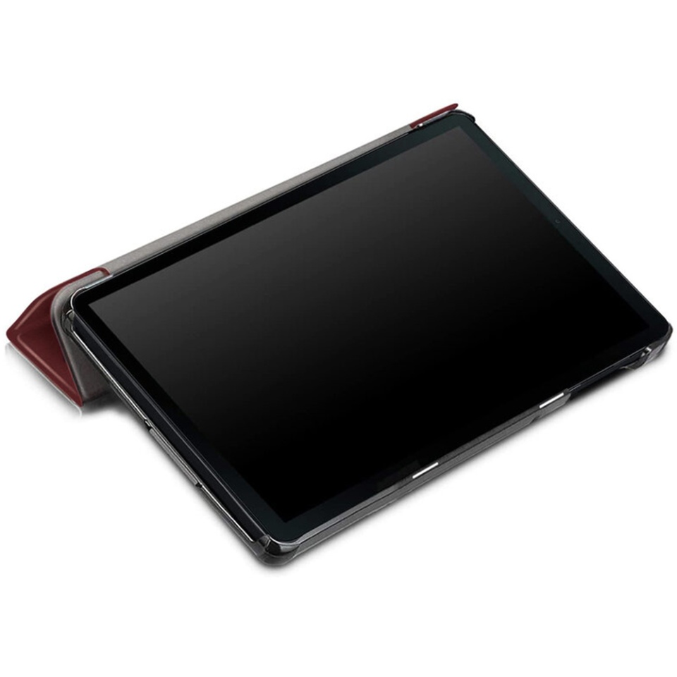 Husa tableta pentru Samsung Galaxy Tab A 10.1 2019 T510, SKYDDAR INNOVATION, cu suport Multi-Unghi si functie Sleep/Wake, FoldPro, Rosu, set cu sticker - 3 | YEO
