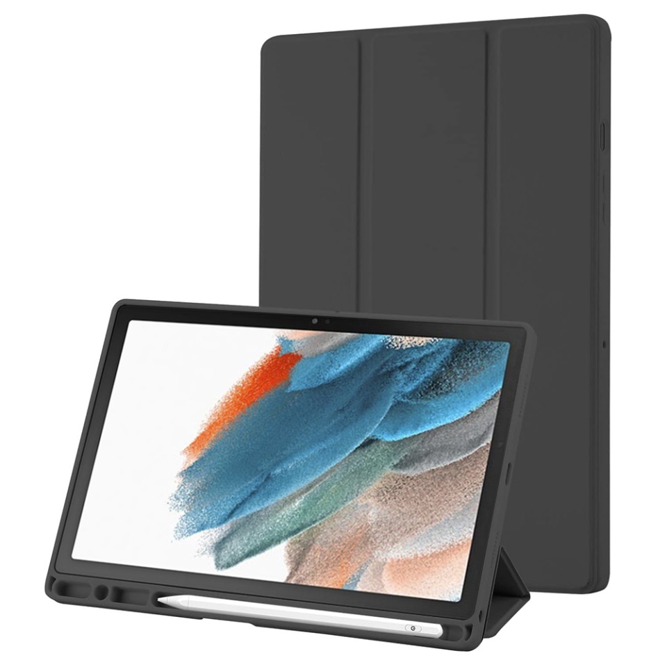 Husa tableta pentru Samsung Galaxy Tab A8 10.5 (2021) cu suport cu 2 Unghiuri și functie Sleep/Wake, SKDR OfficeMate - Negru