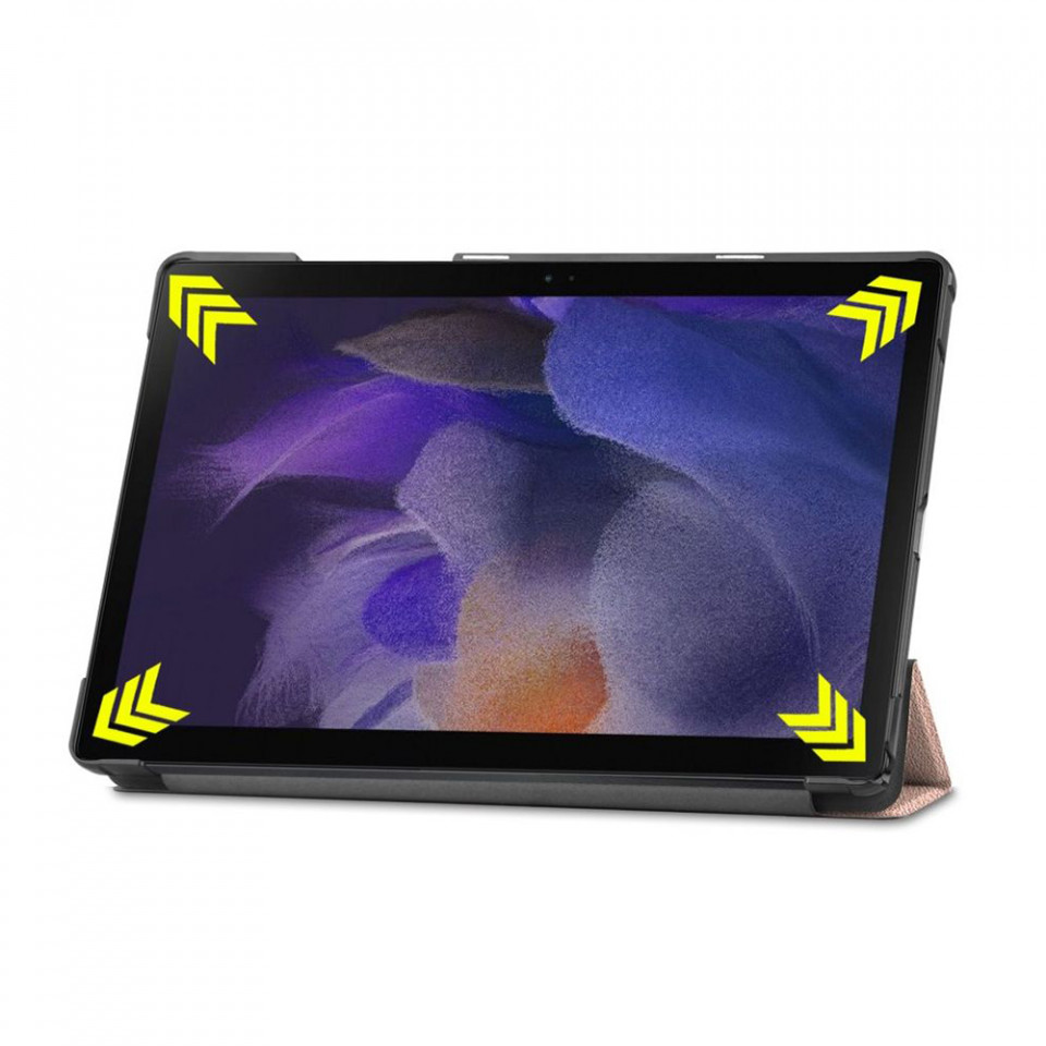 Husa tableta pentru Samsung Galaxy Tab A8 10.5" (2021) cu suport Multi-Unghi și functie Sleep/Wake , SKYDDAR FoldVision - Roz - 7