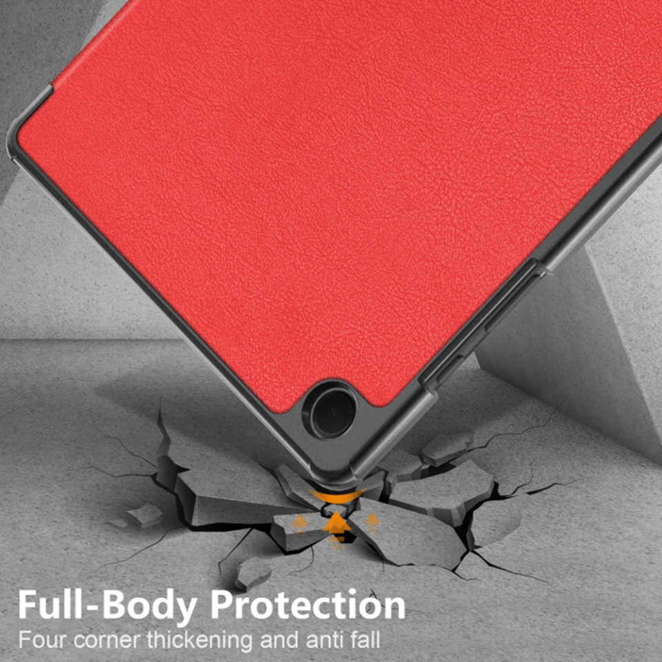 Husa tableta pentru Samsung Galaxy Tab A9 Plus cu suport Multi-Unghi și functie Sleep/Wake , SKYDDAR FoldVision - Rosu - 3 | YEO
