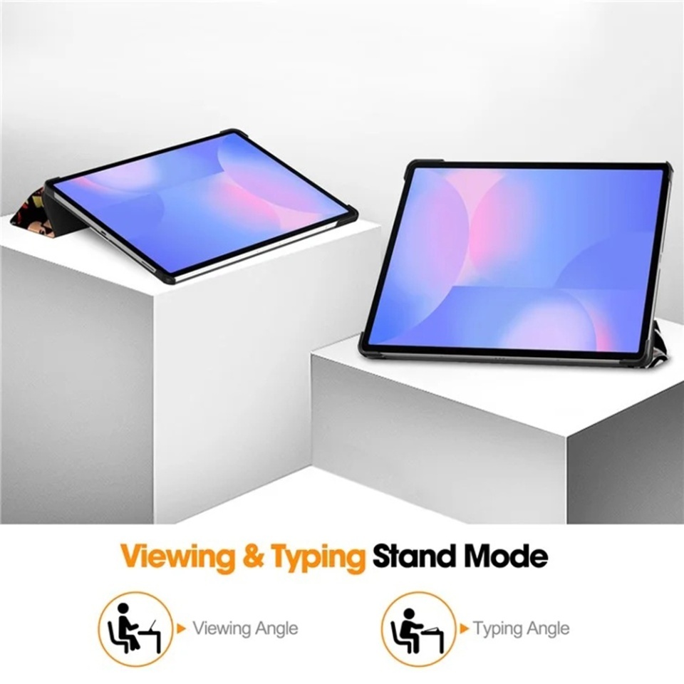 Husa tableta pentru Samsung Galaxy Tab S10 FE Plus, SKYDDAR INNOVATION, cu suport Multi-Unghi si functie Sleep/Wake, FoldPro, Urban vibe, set cu sticker - 3 | YEO