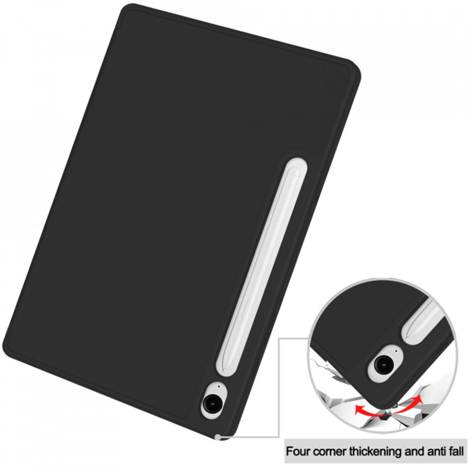 Husa tableta pentru Samsung Galaxy Tab S9 FE cu suport 2 Unghiuri și functie Sleep/Wake, SKDR OfficeMate - Negru - 1 | YEO