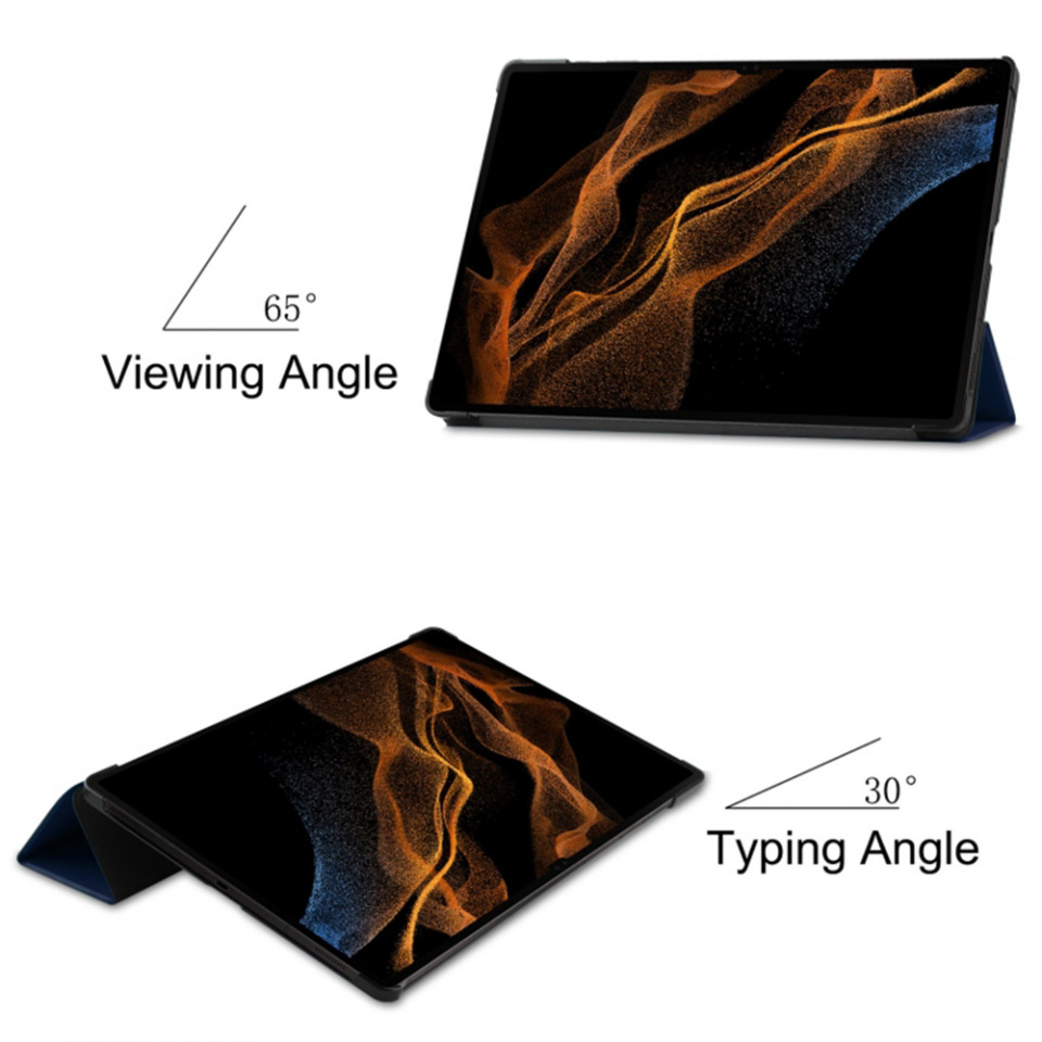 Husa tableta pentru Samsung Galaxy Tab S9 Plus / Galaxy Tab S9 FE Plus cu suport Multi-Unghi și functie Sleep/Wake , SKYDDAR FoldVision - Albastru - 3 | YEO