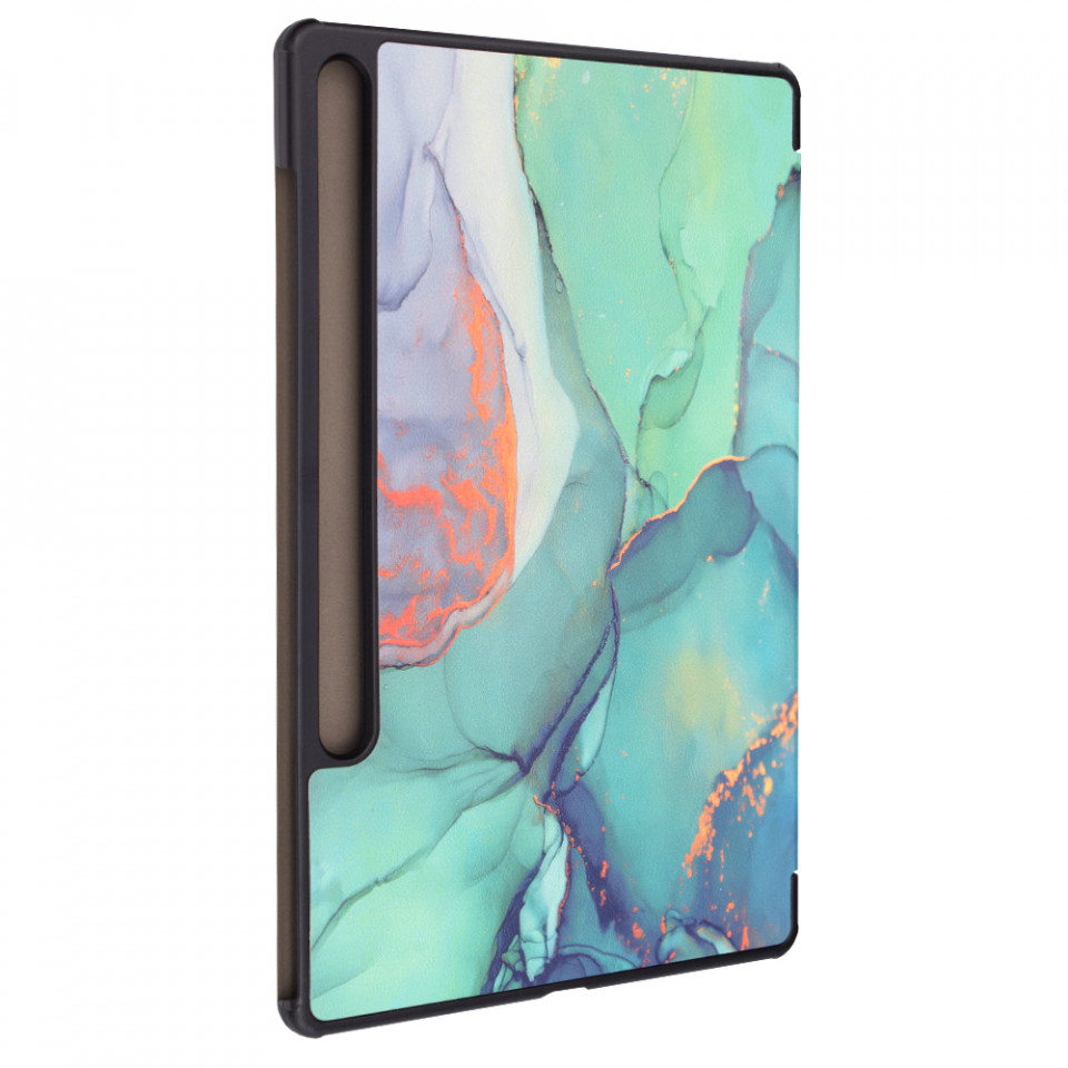 Husa tableta pentru Samsung Galaxy Tab S9 Plus / Galaxy Tab S9 FE Plus cu suport Multi-Unghi și functie Sleep/Wake , SKYDDAR FoldVision Colour - Green time - 2 | YEO