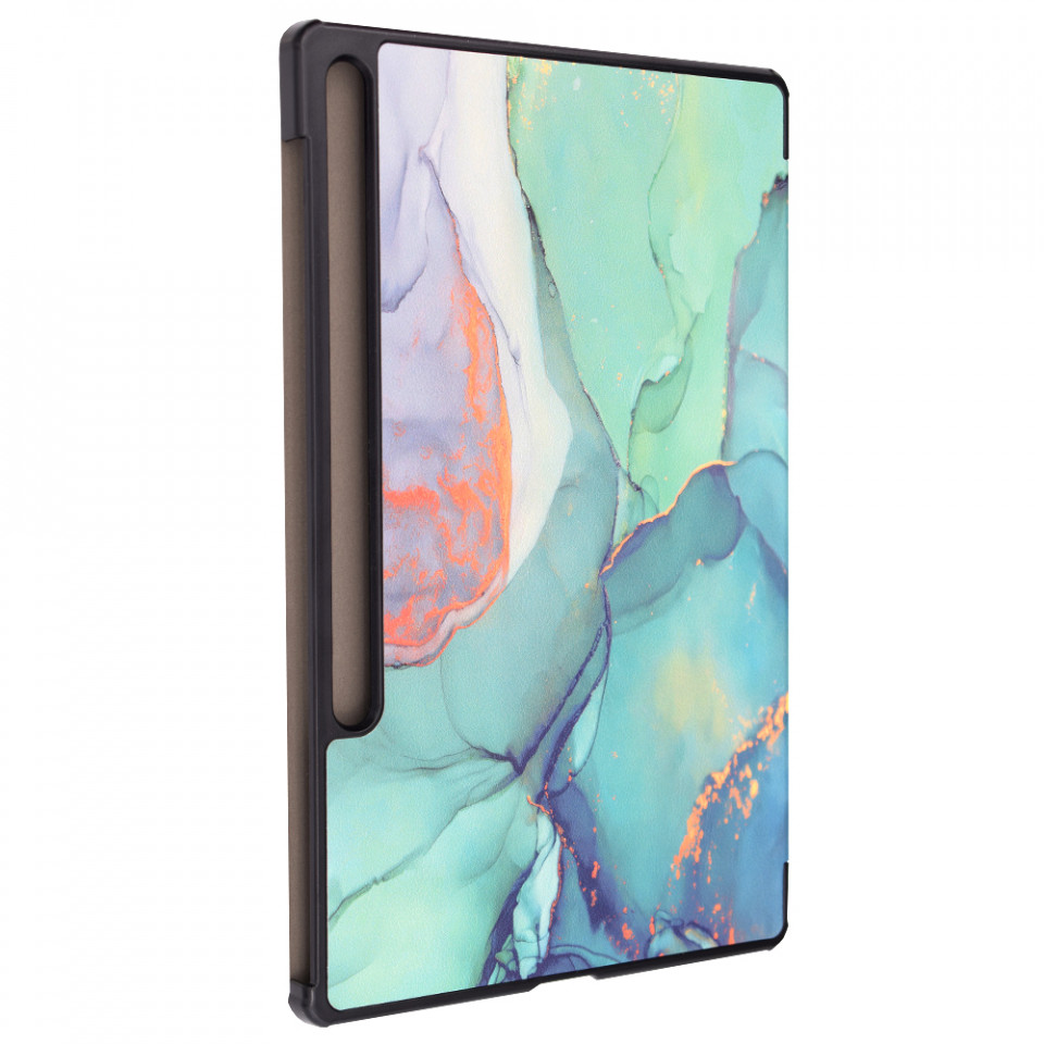 Husa tableta pentru Samsung Tab S7 Plus / Tab S8 Plus / Tab S7 FE cu suport Multi-Unghi și functie Sleep/Wake , SKYDDAR FoldVision Colour - Green time - 2 | YEO