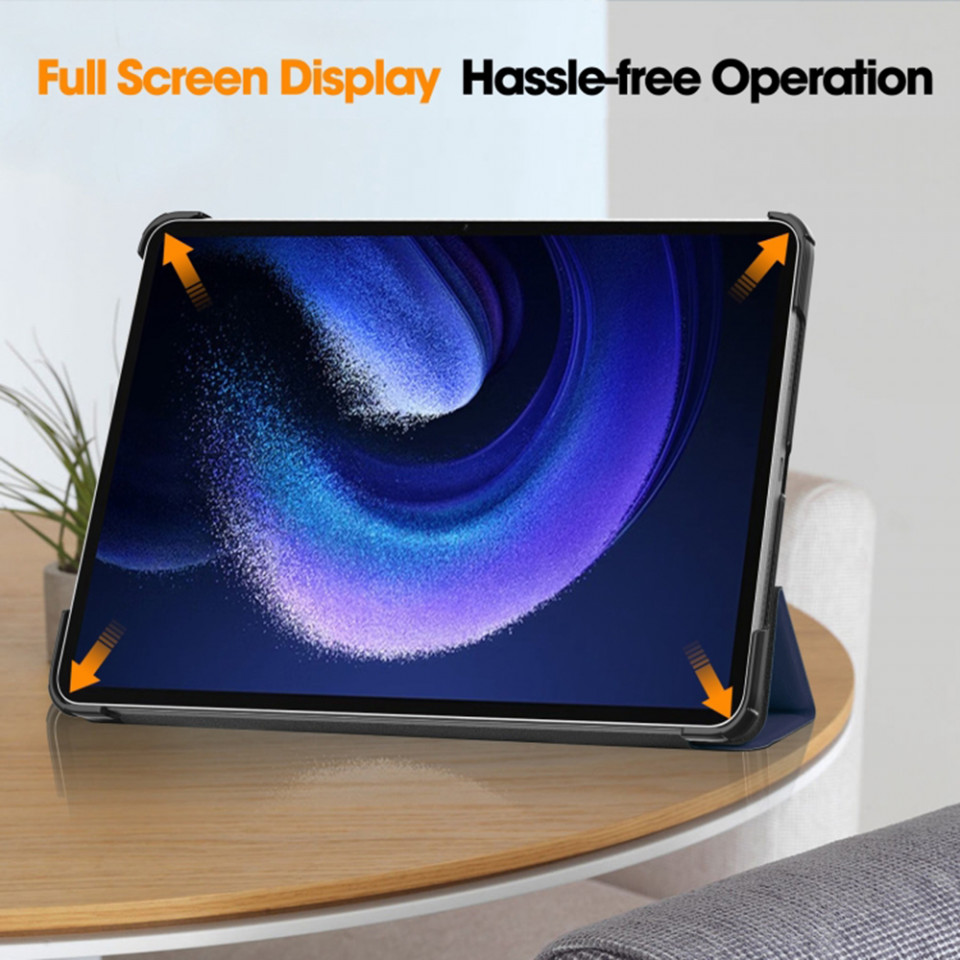 Husa tableta pentru Xiaomi Pad 6 / Pad 6 Pro cu suport Multi-Unghi și functie Sleep/Wake , SKYDDAR FoldVision - Albastru - 2 | YEO