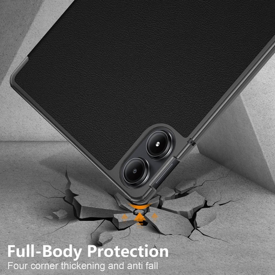 Husa tableta pentru Xiaomi Redmi Pad Pro / Redmi Pad Pro 5G / Poco Pad, SKYDDAR INNOVATION, cu suport Multi-Unghi si functie Sleep/Wake, FoldPro, Starry night, set cu sticker - 3 | YEO