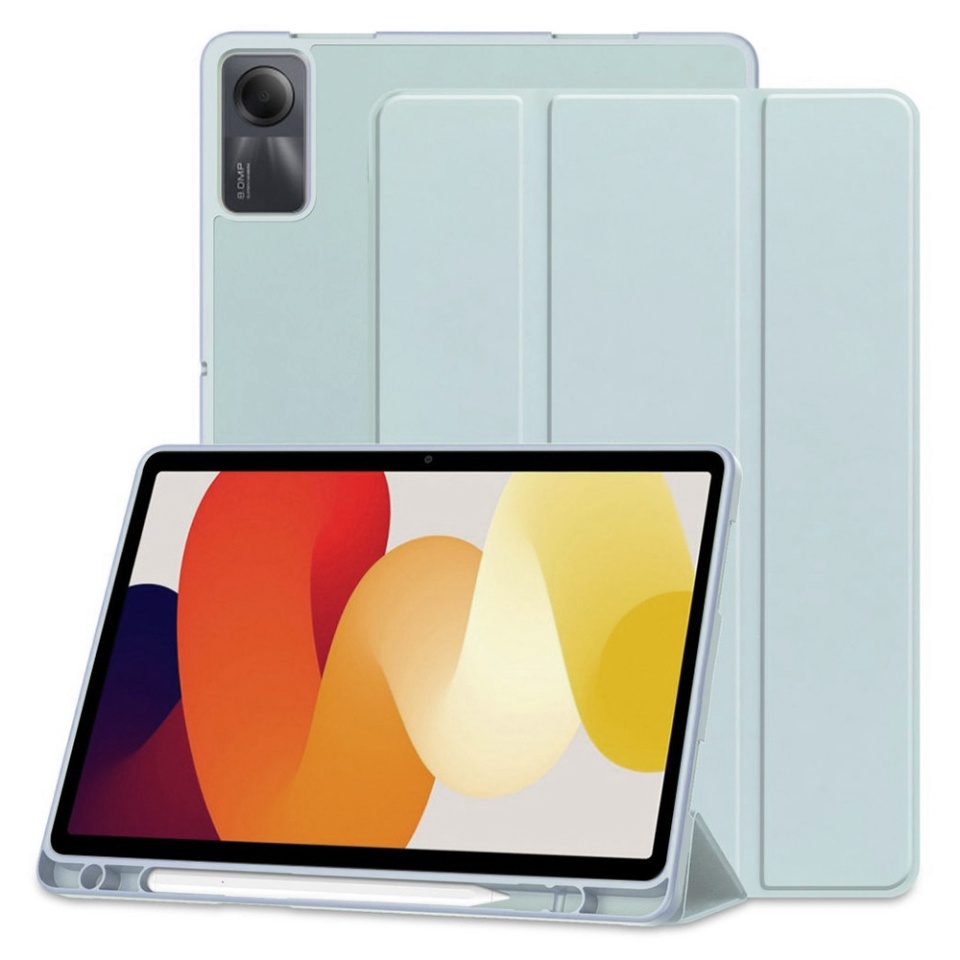 Husa tableta pentru Xiaomi Redmi Pad SE cu suport cu 2 Unghiuri și functie Sleep/Wake, SKDR OfficeMate - Bleu