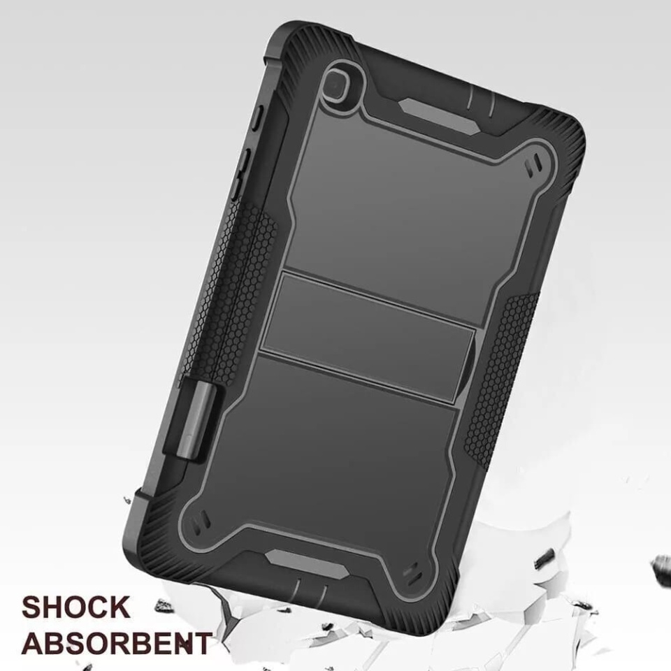 Husa tableta Samsung Galaxy Tab S6 Lite 10.4 P610/P615, Ideala pentru Utilizare Zilnica, Antisoc si Anti-zgarieturi, SKDR TabArmor - Negru - 1 | YEO