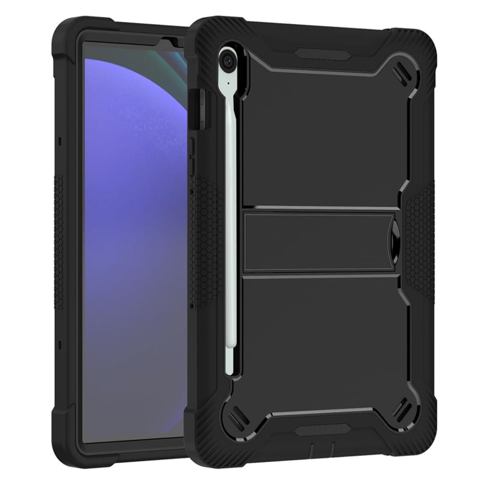 Husa tableta Samsung Galaxy Tab S9 FE, Ideala pentru Utilizare Zilnica, Antisoc si Anti-zgarieturi, SKDR TabArmor - Negru