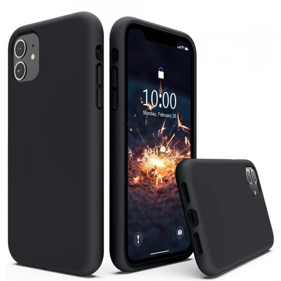 Husa Xiaomi 14 Pro din silicon moale, Techsuit Soft Edge - Negru