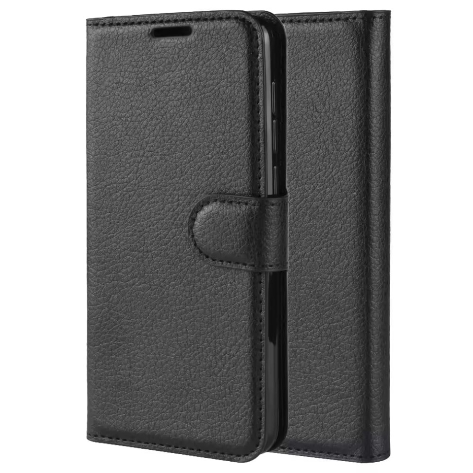 Husa Xiaomi 14T Pro tip Carte, cu Portofel Interior, Finisaje Premium, SKYDDAR Leather Wallet - Negru