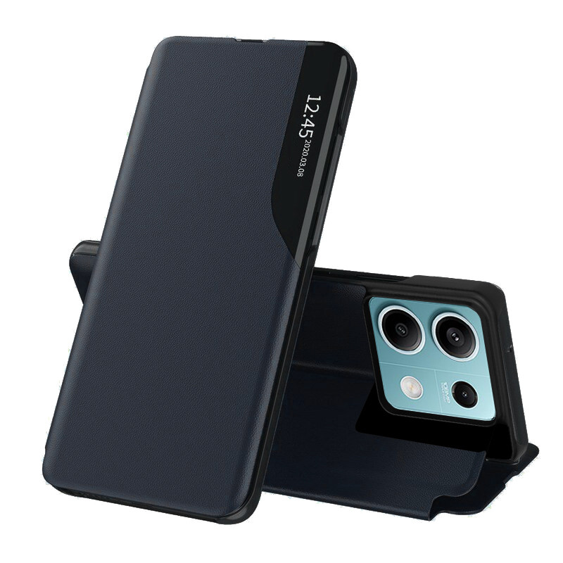 Husa Xiaomi Redmi Note 13 5G tip carte, Techsuit eFold - Albastru