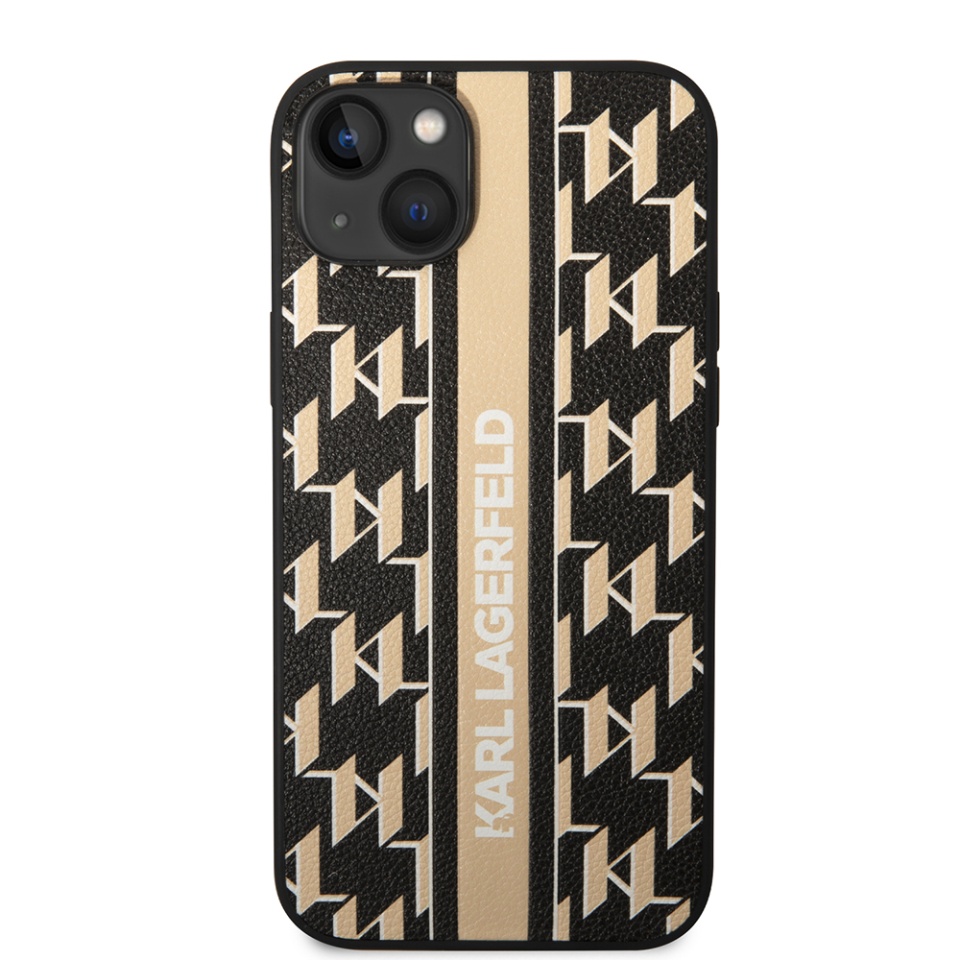 Huse pentru iPhone 14 Plus, Karl Lagerfeld, Hardcase Monogram, Maro - 2 | YEO