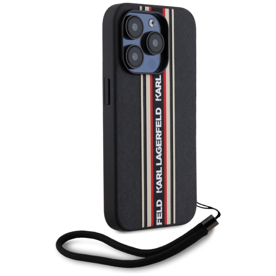 Huse pentru iPhone 15 Pro Max, Karl Lagerfeld, Saffiano Athleisure, Rosu - 2 | YEO