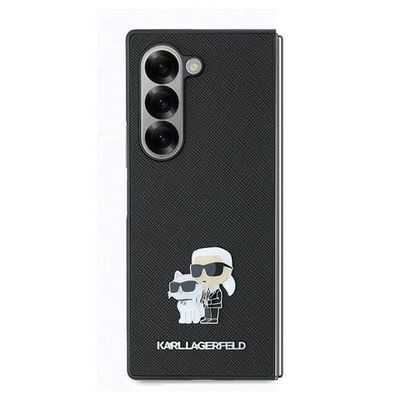 Huse pentru Samsung Galaxy Z Fold6, Karl Lagerfeld, Saffiano, Negru - 2 | YEO