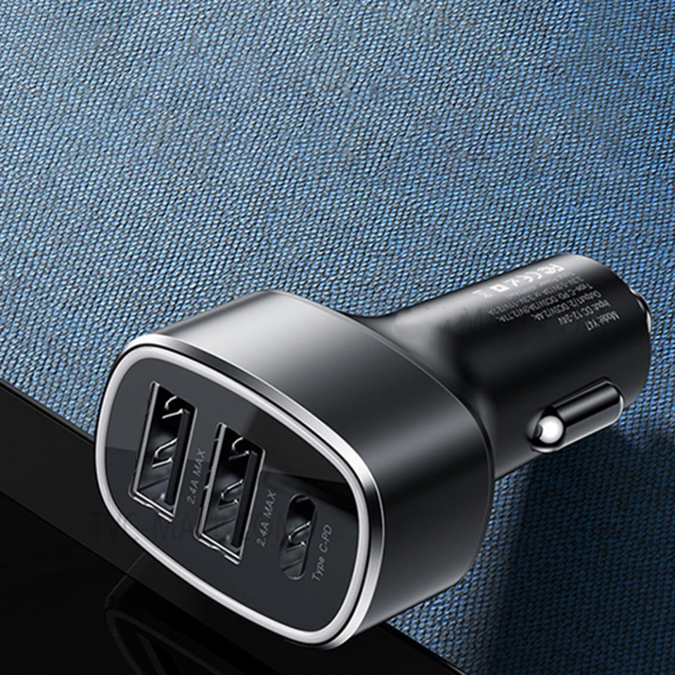 Incarcator Dual USB, Type-C, 49W - Yesido (Y47) - Black - 2 | YEO