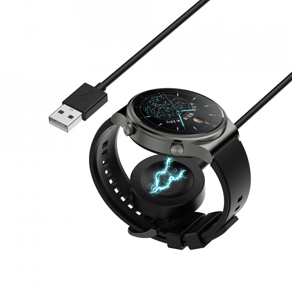 Incarcator pentru Huawei Watch, USB, 10W - Techsuit (THC1) - Black - 1 | YEO