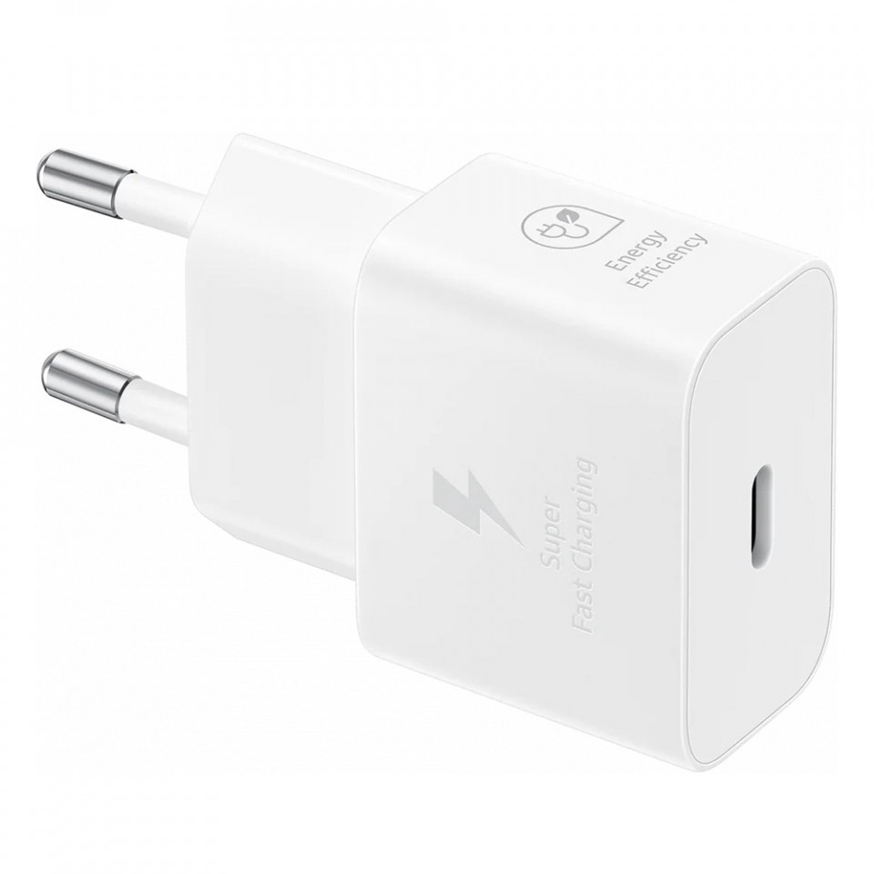Incarcator priza USB-C, 25W + Cablu Type-C - Samsung (EP-T2510XWEGEU) - White (Blister Packing) - 2 | YEO