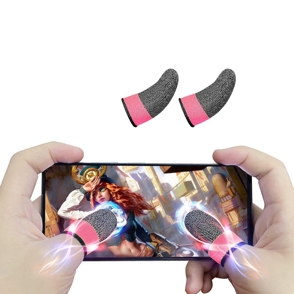 Mansoane Degete pentru Gaming, Profesionale, de Telefon si Tableta , SKDR HyperFlex FS4 - Roz Gri