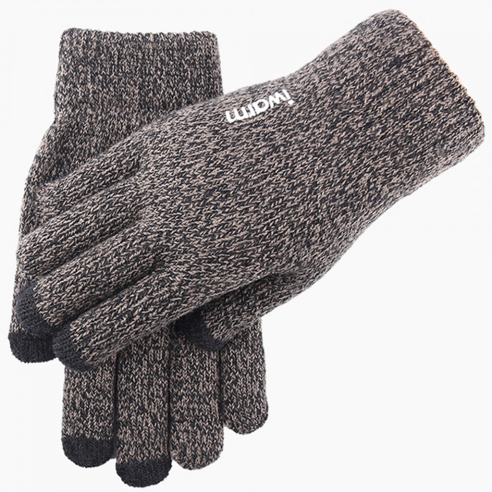 Manusi Tocuhscreen din lana, unisex, iWarm ST0005 - Gri - 1 | YEO