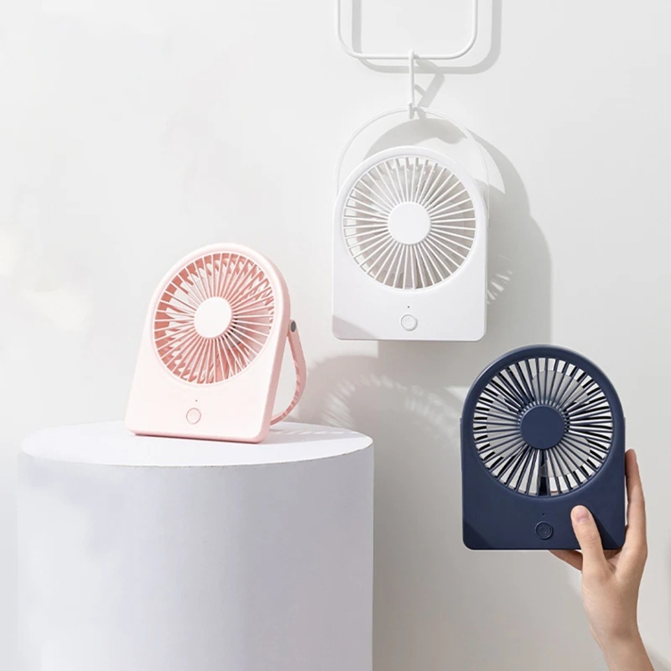 Mini Ventilator Portabil, CT-108, USB, 2W, Compact si Usor, set cu sticker, Alb - 1 | YEO