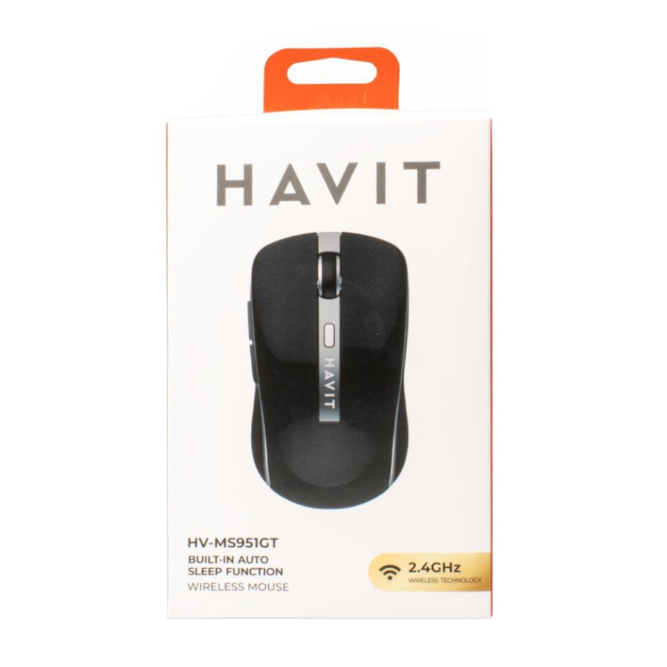 Mouse Wireless Havit MS951GT, 2.4GHz, 1600 DPI, Negru;albastru - 3 | YEO