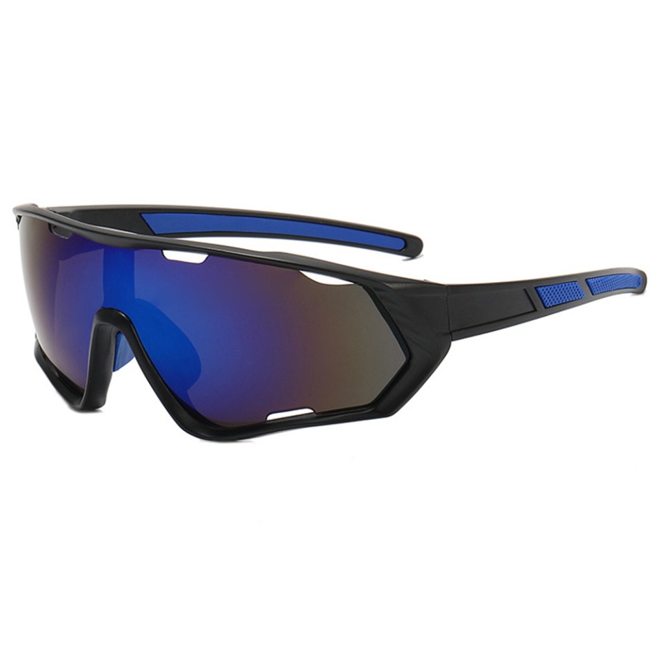 Ochelari de Ciclism și Activități Sportive Outdoor, cu Ramă și Lentile PC, Unisex 9330 - Negru Albastru