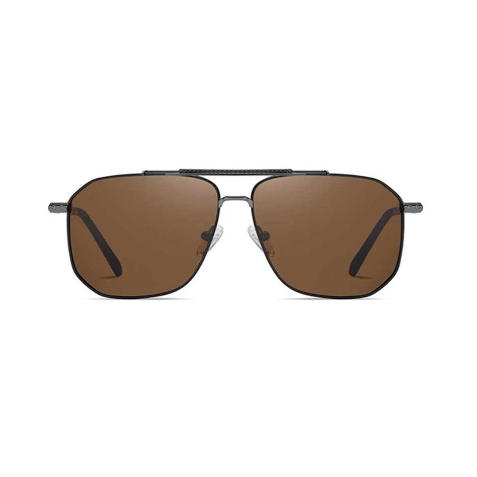 Ochelari de soare barbati, Aviator, Polarizati, Skyddar 8538, Maro;gri - 1 | YEO