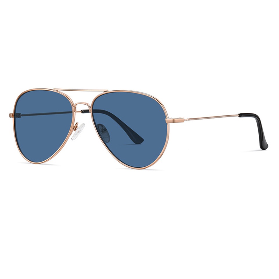 Ochelari de soare barbati, Polarizati, Skyddar 3025, Albastru;auriu