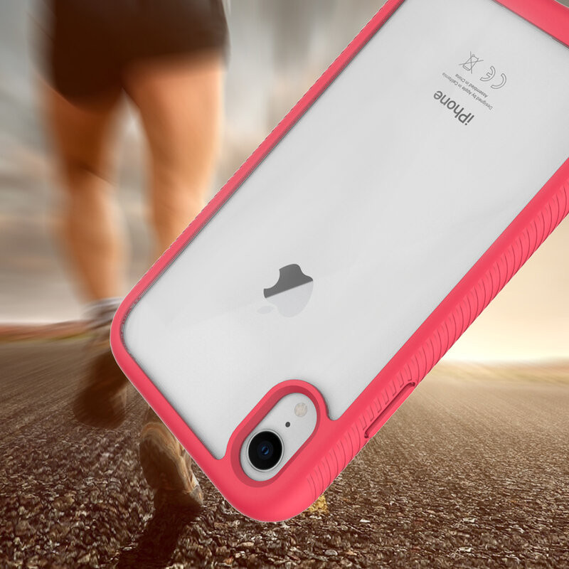 [Pachet 360°] Husa + Folie iPhone 8 Plus + Folie, Techsuit Defense360 - Negru - 2 | YEO