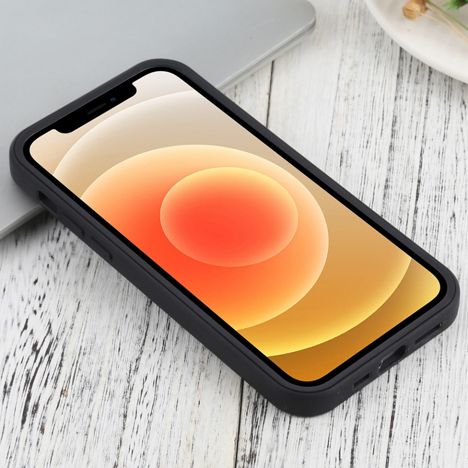 [Pachet 360°] Husa + Folie pentru iPhone 12, SKDR ColorShield 360° - Negru - 2 | YEO