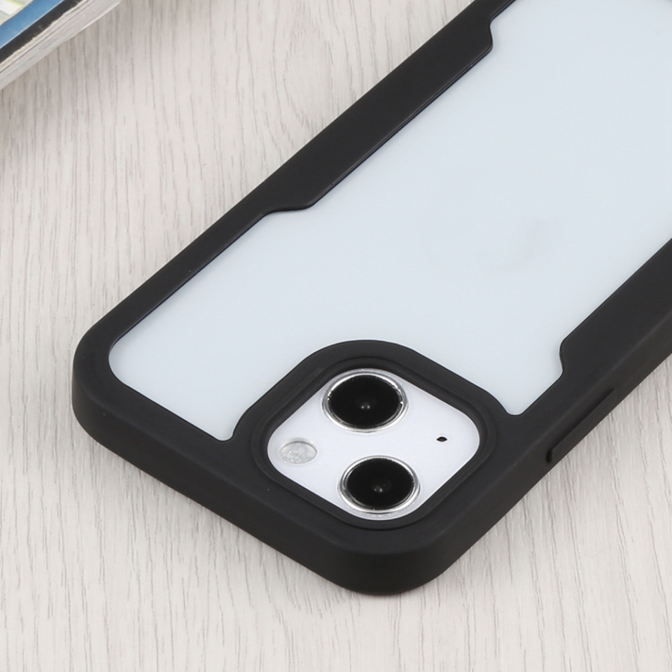 [Pachet 360°] Husa + Folie pentru iPhone 14, SKDR ColorShield 360° - Negru - 4