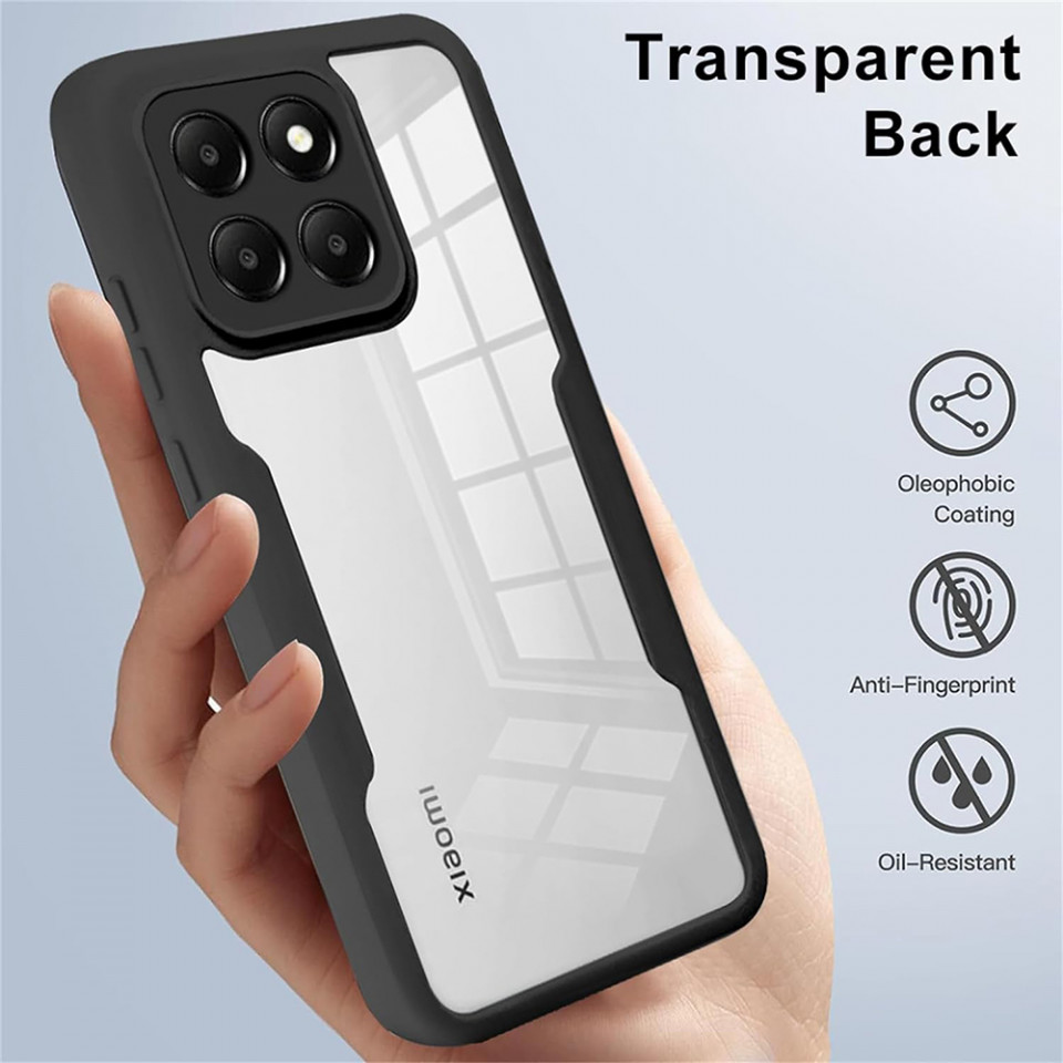 [Pachet 360°] Husa + Folie pentru Xiaomi 14, SKDR ColorShield 360° - Negru - 2 | YEO
