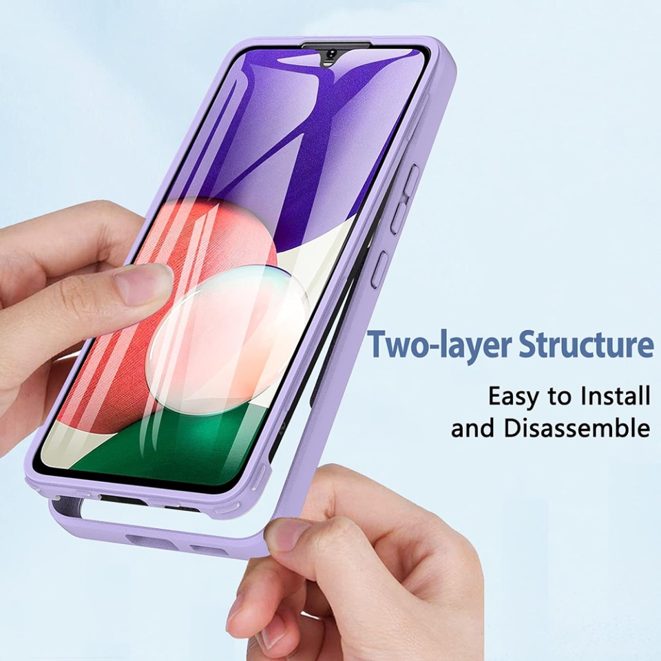 [Pachet 360°] Husa + Folie pentru Xiaomi Redmi Note 14 Pro+ / Redmi Note 14 Pro / Poco X7, SKDR ColorShield 360° - Mov - 1 | YEO