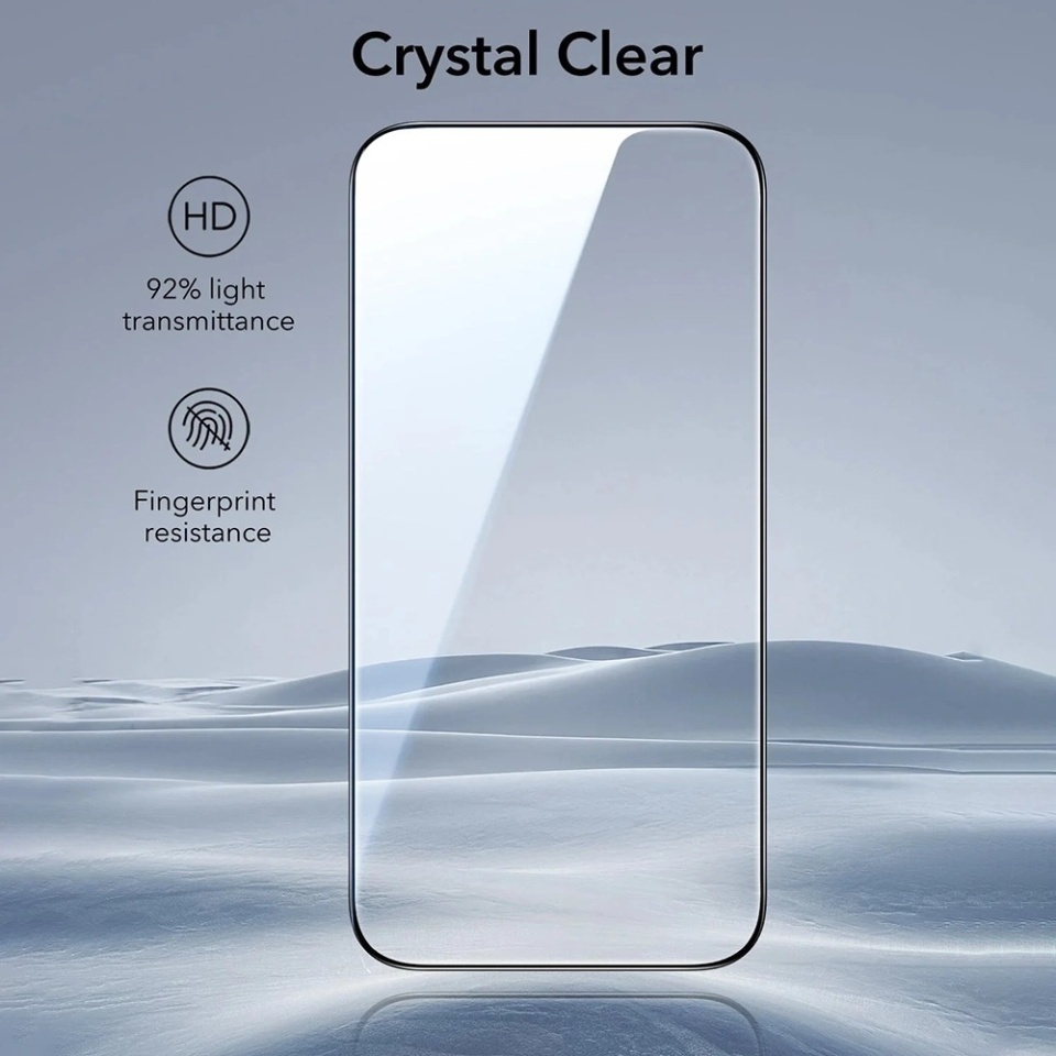 [Pachet x3] Folie sticla pentru iPhone 17 Air, ESR Tempered Glass UltraFit, Transparenta - 2 | YEO