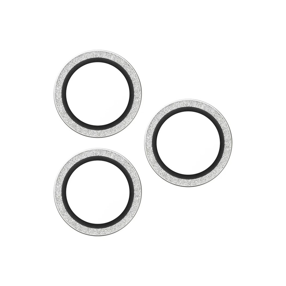 Protectie Camera pentru iPhone 16 Pro / 16 Pro Max / 17 Pro / 17 Pro Max, Hoops PanzerGlass®, cu Separare Optica, Sticla Securizata, Anti-Zgarieturi si Anti-Reflexie, Argintiu - 2 | YEO