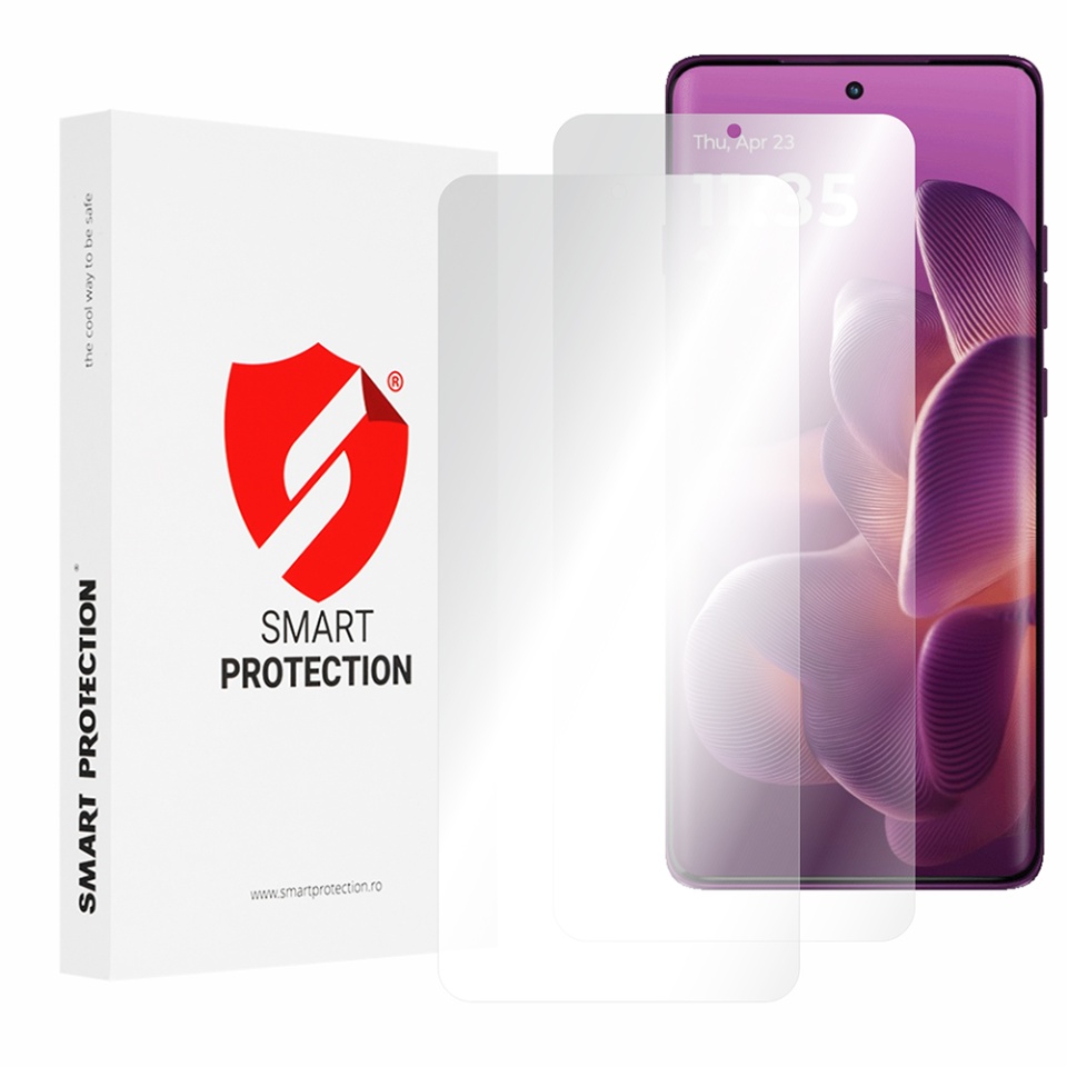 [SET 2x] Folie de protectie Motorola Edge 60 Pro, Premium Classic, Smart Protection, Transparent