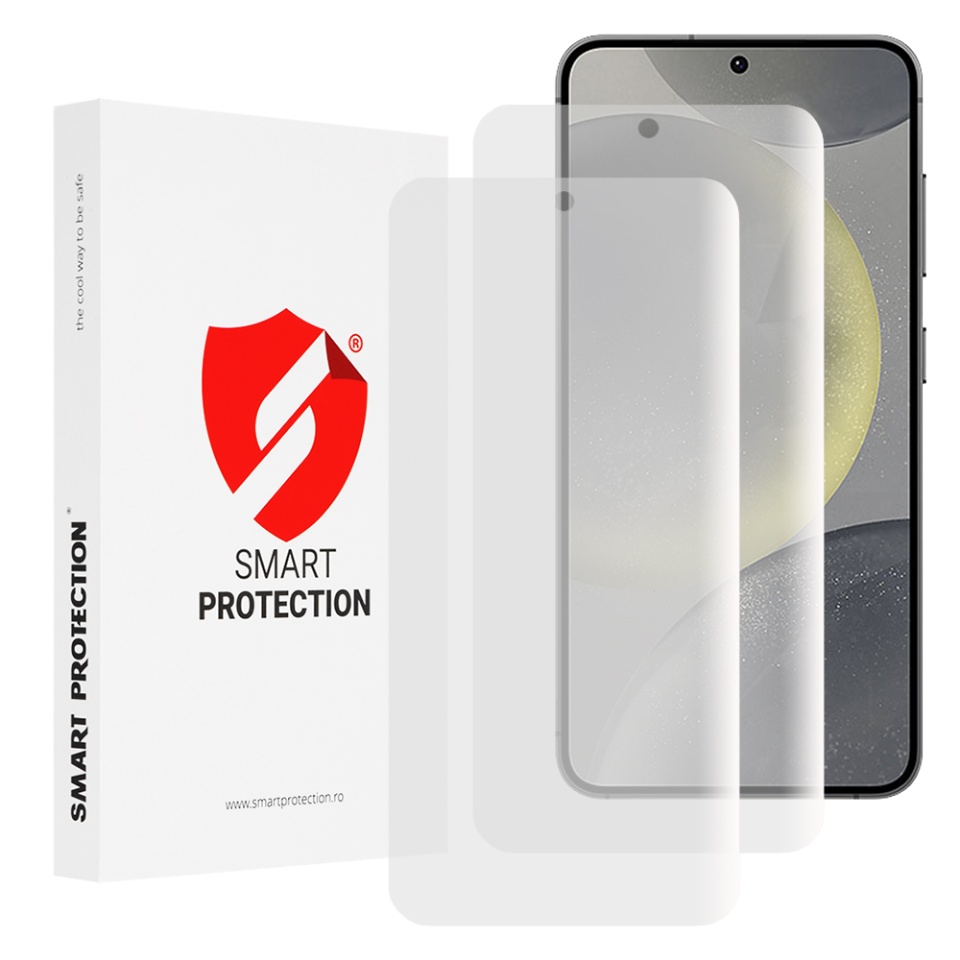 [SET 2x] Folie de protectie Samsung Galaxy S24, Premium Classic, Smart Protection, Transparent