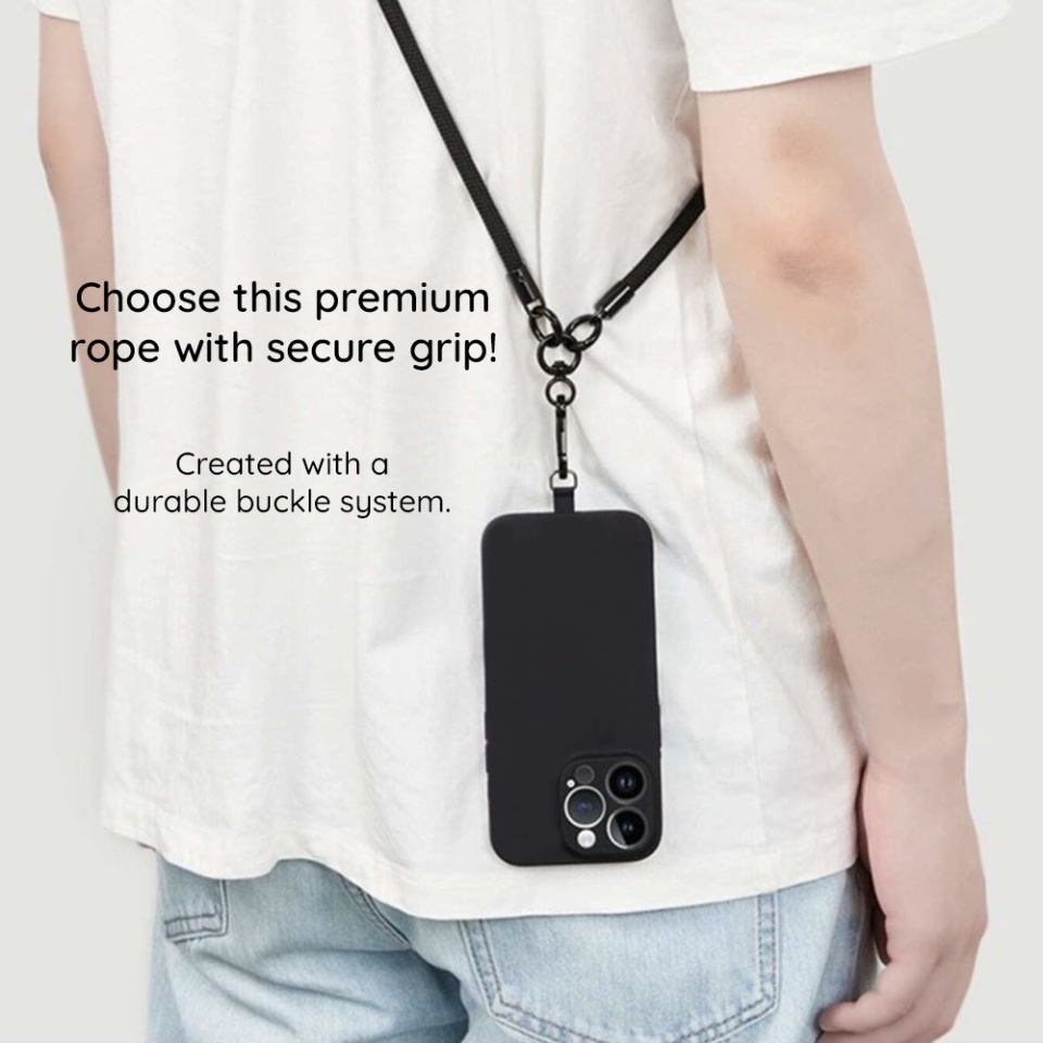 Snur Universal pentru telefon, curea antifurt pentru majoritatea smartphone-urilor, suport reglabil pentru umar, RCS1 - Galben - 2 | YEO