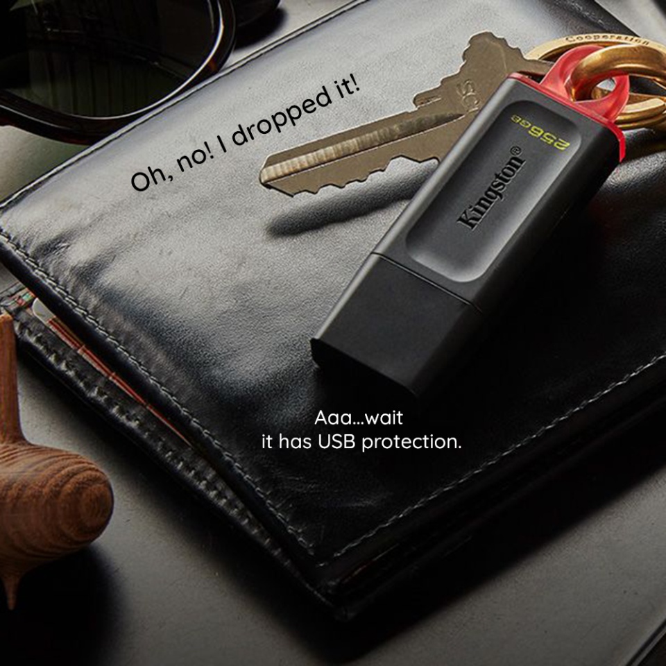 Stick Memorie USB 3.2 FalshDrive, 128GB, Kingston, DT Exodia, Negru - 3 | YEO